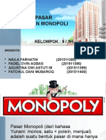 Struktur Pasar Persaingan Monopoli: Kelompok: 9 / 3H