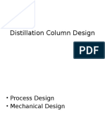 Distillation Column Design