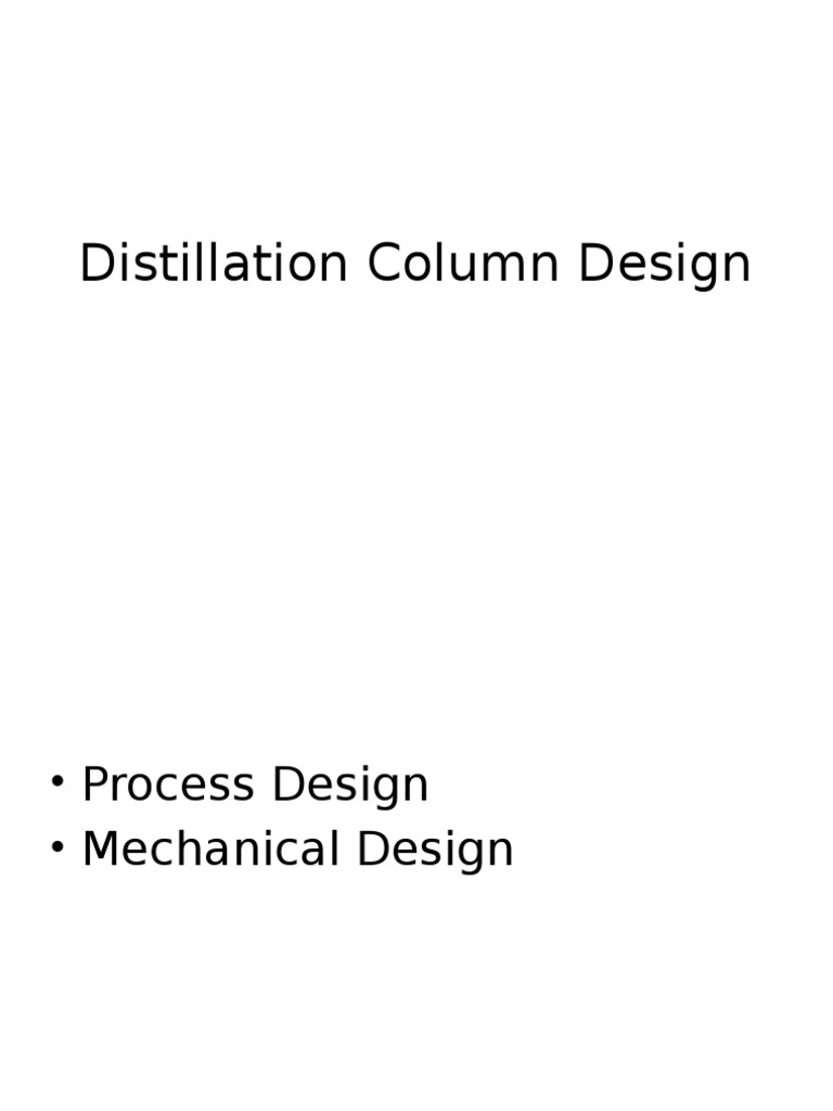 Distillation Column Design Guide | PDF | Liquids | Applied And ...