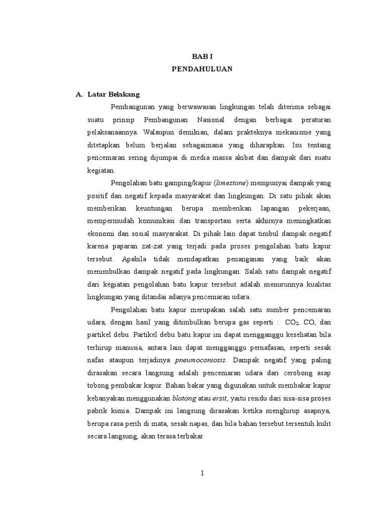 Contoh Proposal Penelitian Geografi