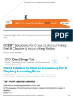 NCERT Solutions for Class 12 Accountancy Part II Chapter 5 Accounting Ratios