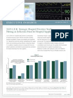 0916 LEK 2015 Strategic Hospital Priorities Study Inflection Point Hospital Suppliers MedTechs