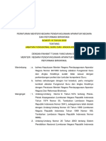 Permenegpan Dan RB No 16 THN 2009 Jabfung Guru Dan Angka Kredit PDF