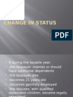 Change in Status