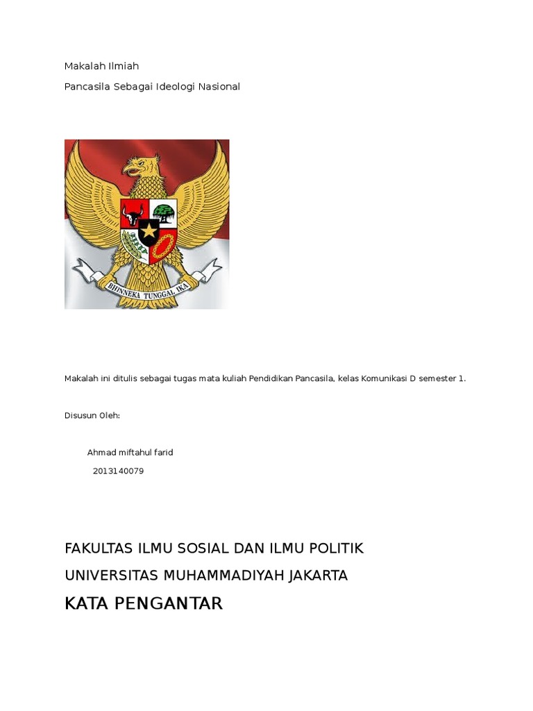 Mata Kuliah Pendidikan Pancasila Semester 1 Terkait