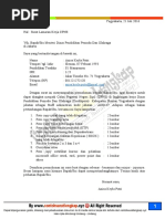 Contoh Surat Lamaran Kerja CPNS