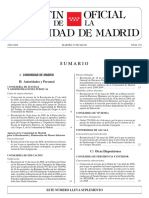 Sumario: I. Comunidad de Madrid