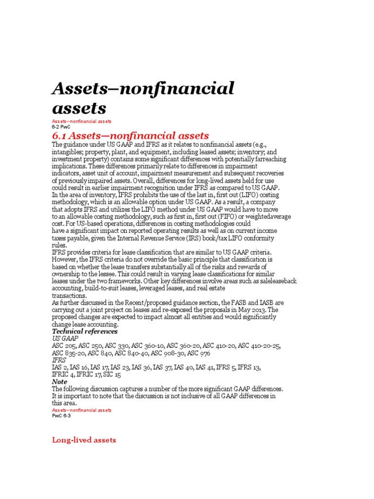 Assets | PDF | International Financial Reporting Standards | Fair Value