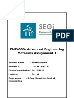 EME4353: Advanced Engineering Materials Assignment 1