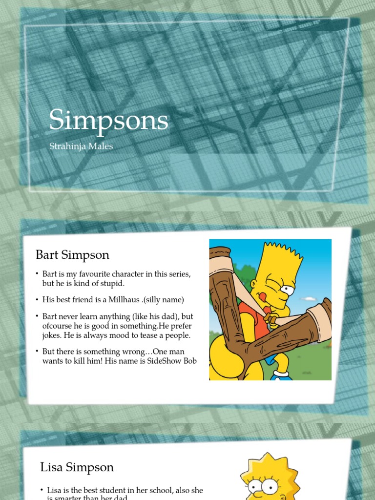 Character Analysis of The Simpsons | PDF