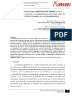 A Formação Continuada Do Professor de Matemática e o Pnaic-Programa Nacional Pela Alfabetização Na Idade Certa No Polo 06 - Caetitéguanambi-Ba Algumas Reflexões