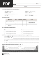 Potencias y Raices 6 Primaria