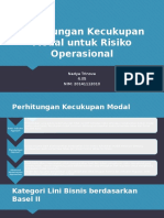 Perhitungan Kecukupan Modal Untuk Risiko Operasional