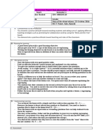 MCT Feedback and My Reflections