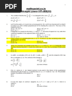 Mathspoint - Co.in Straight Lines-I IIT-JEE (XI)