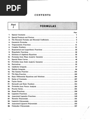 Mathematical Formulas and Functions Guide | PDF | Trigonometric