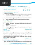 Mechanical Measurements