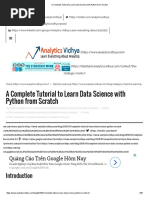 Download A Complete Tutorial to Learn Data Science With Python From Scratch by meegoos SN332429894 doc pdf