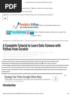 A Complete Tutorial To Learn Data Science With Python From Scratch