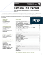 2016 Wilderness Trip Planner Final