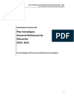  PESEM - Plan Estratégico Sectorial Multianual de Educación 2016- 2021