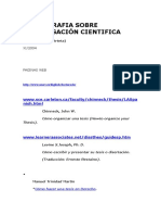 Bibliografia Sobre Investigación Cientifica