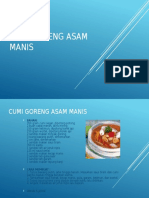 Cumi Goreng Asam Manis