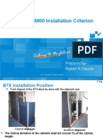 ZXSDR BS8800 Installation Criterion: Prepared By-Rajesh K Gaurav