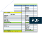 Personal Income Statement