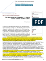 DESCOLA, Philippe. Estrutura Ou Sentimento - A Relação Com o Animal Na Amazônia