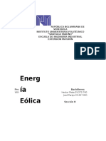 Informe Energía Eólica