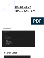 Department Database System