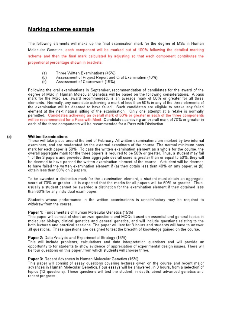 Crest dissertation marking scheme 07 picture