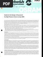 Osram XBO Guide For Design of Equipment Brochure 1977