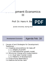 Development Economics III: Prof. Dr. Hans H. Bass