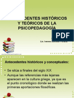 Antecedentes Historicos Psicopedagogia