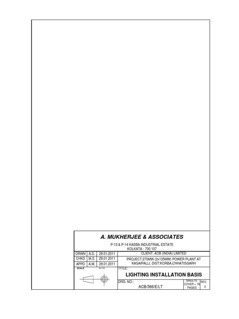 Lighting Installation for Power Plant | PDF | Lighting | Electrical ...