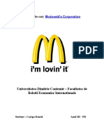 Studiu de Caz - McDOnald's Corporation