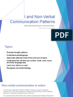 Oral and Non-Verbal Communication Patterns