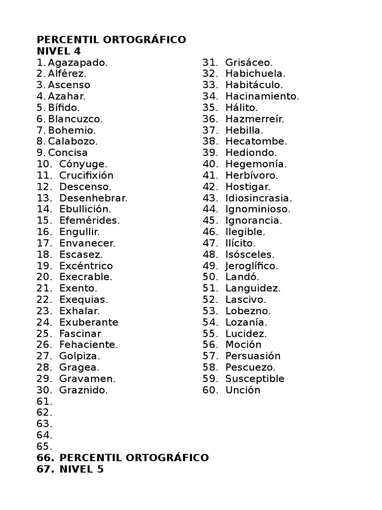 Percentil Ortográfico PDF