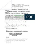 ORDIN   Nr. 21- 2004 pentru aprobarea standardelor minime obligatorii privind serviciile pentru protectia copilului de tip rezidential.doc