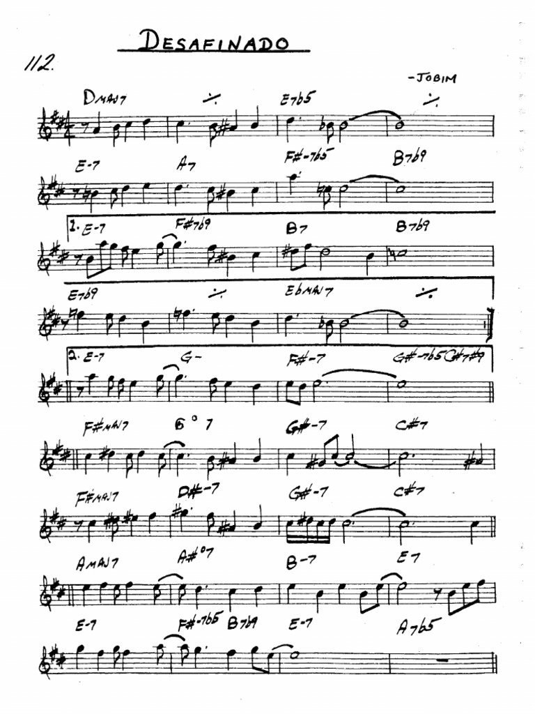 Desafinado Alto Sax PDF