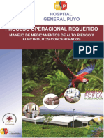 Norma y Protocolo Medicamentos de Alto Riesgo y Electrolitos Concentrados