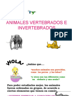 Animales Vertebrados e Invertebrados