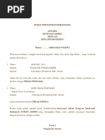 Surat Perjanjian Kerjasama Antara Mi Sunan Ampel Dengan Desa Sidoraharjo