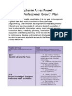 Stephanie Ames Powell 5 Year Professional Growth Plan