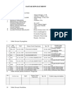 Daftar Riwayat Hidup Piagam