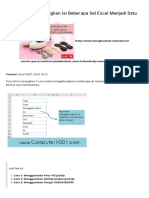 3 Cara Menggabungkan Isi Beberapa Sel Excel Menjadi Satu - Computer 1001