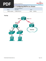 Practical Exercise 4 - Configuring Dhcpv4 On A Router