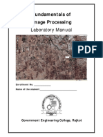 Fundamentals of Image Processing Lab Manual